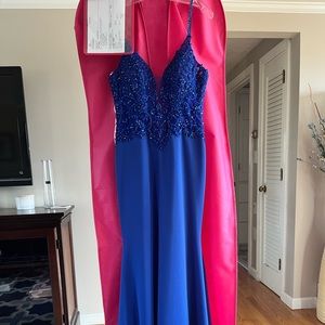 Ellie Wilde Royal Blue Prom Dress Size 4